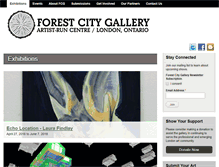 Tablet Screenshot of forestcitygallery.com